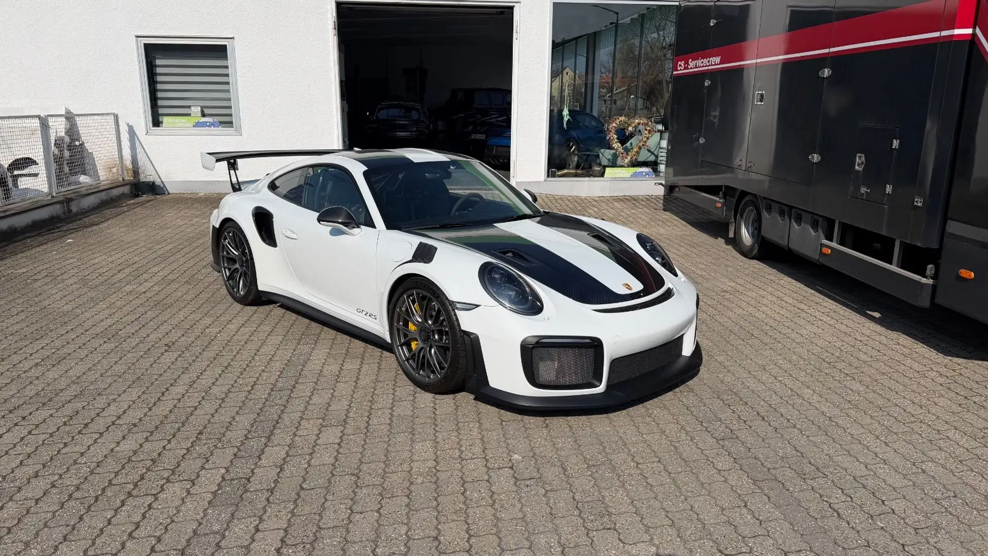 포르쉐 911 Turbo S Coupe 2018 흰색 사진 1