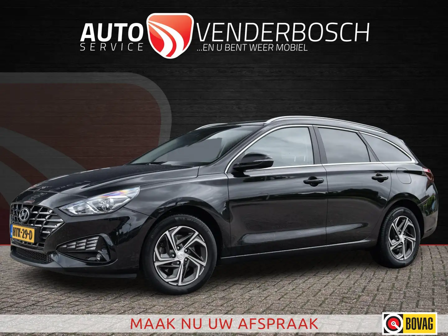 Hyundai i30 Wagon 1.0 T-GDi MHEV Comfort Smart 120pk | Apple C Zwart - 1