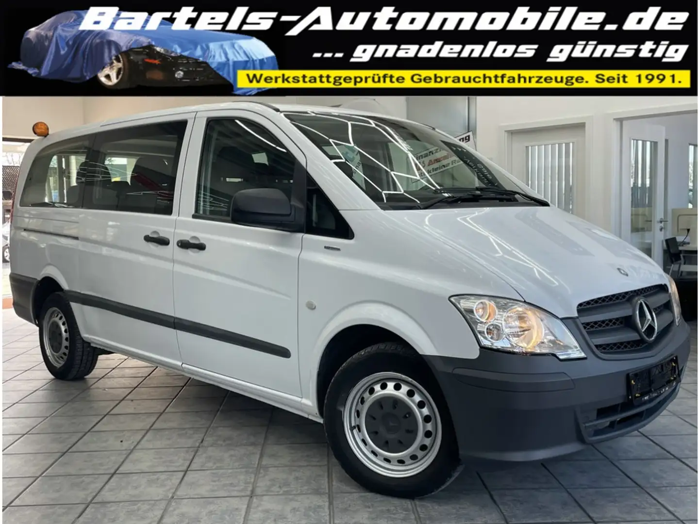 Mercedes-Benz Vito 110 CDI lang, 9-Sitzer, 1.Hand, Klima Weiß - 1