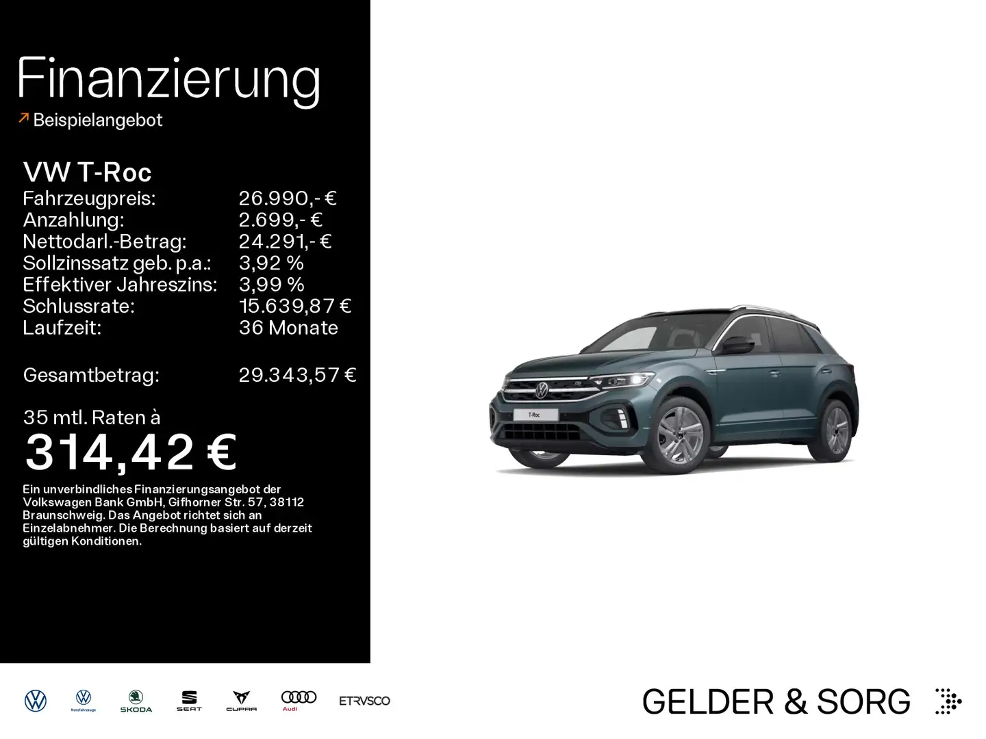 Volkswagen T-Roc T-ROC R-Line 2.0 TDI AHK*LED*RFK*ACC*Digital Blau - 1