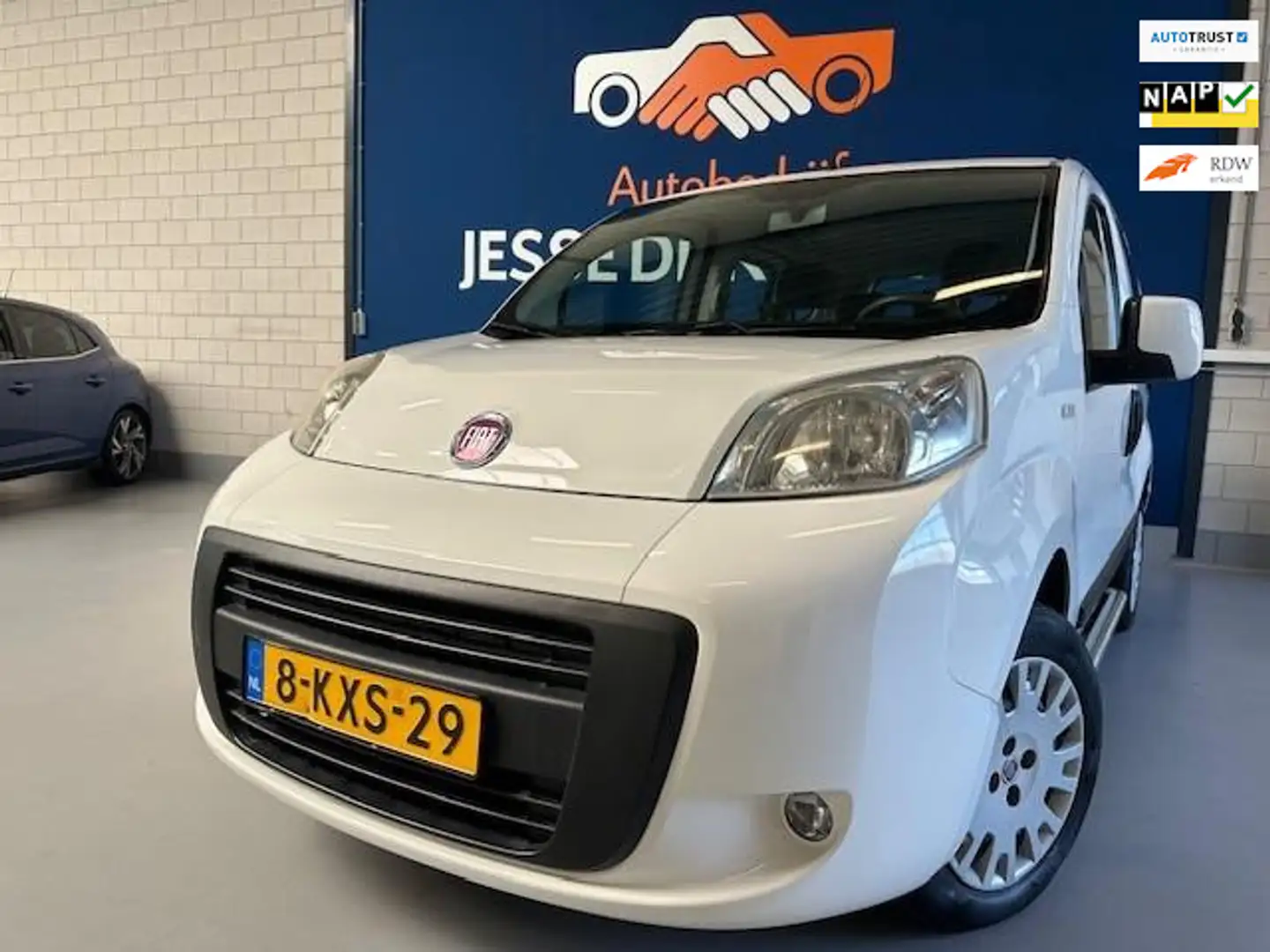 Fiat Qubo 1.4 Dynamic,bj.2013,geel kenteken,personenauto,NAP Blanco - 1