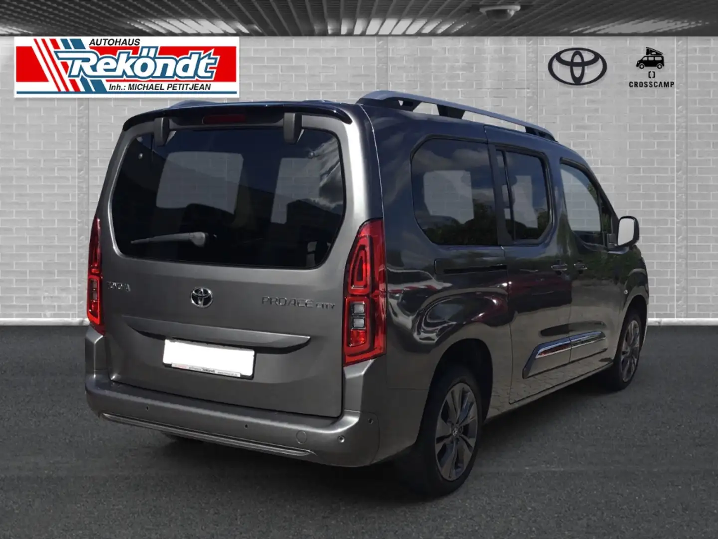 Toyota Proace City Verso L2 1.2 Turbo Automatik RFK SHZ NAVI PDC Grigio - 2