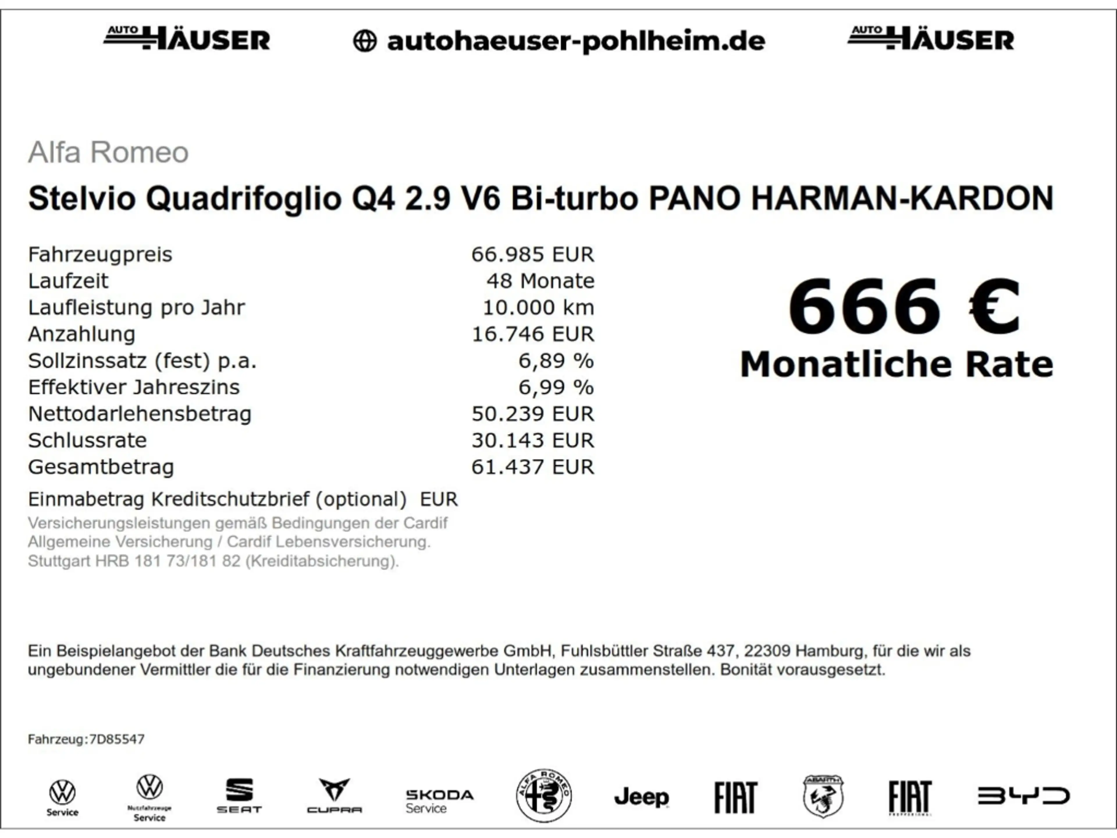 Alfa Romeo Stelvio Quadrifoglio Q4 2.9 V6 Bi-turbo PANO HARMAN-KARDON — photo 2