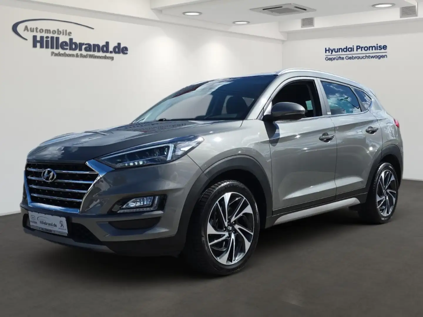 Hyundai TUCSON Advantage + 2WD 1.6 EU6d-T AHK-abnehmbar Navi Soun Grijs - 1
