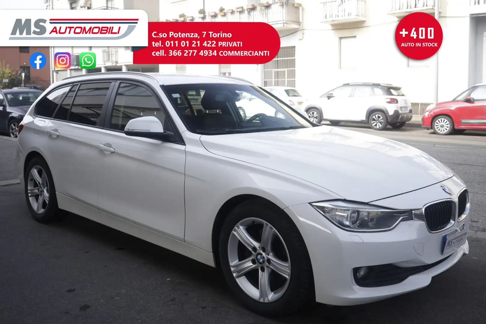 BMW 320 BMW Serie 3 Touring  2.0 Touring 135KW DIESEL 1 Wit - 1