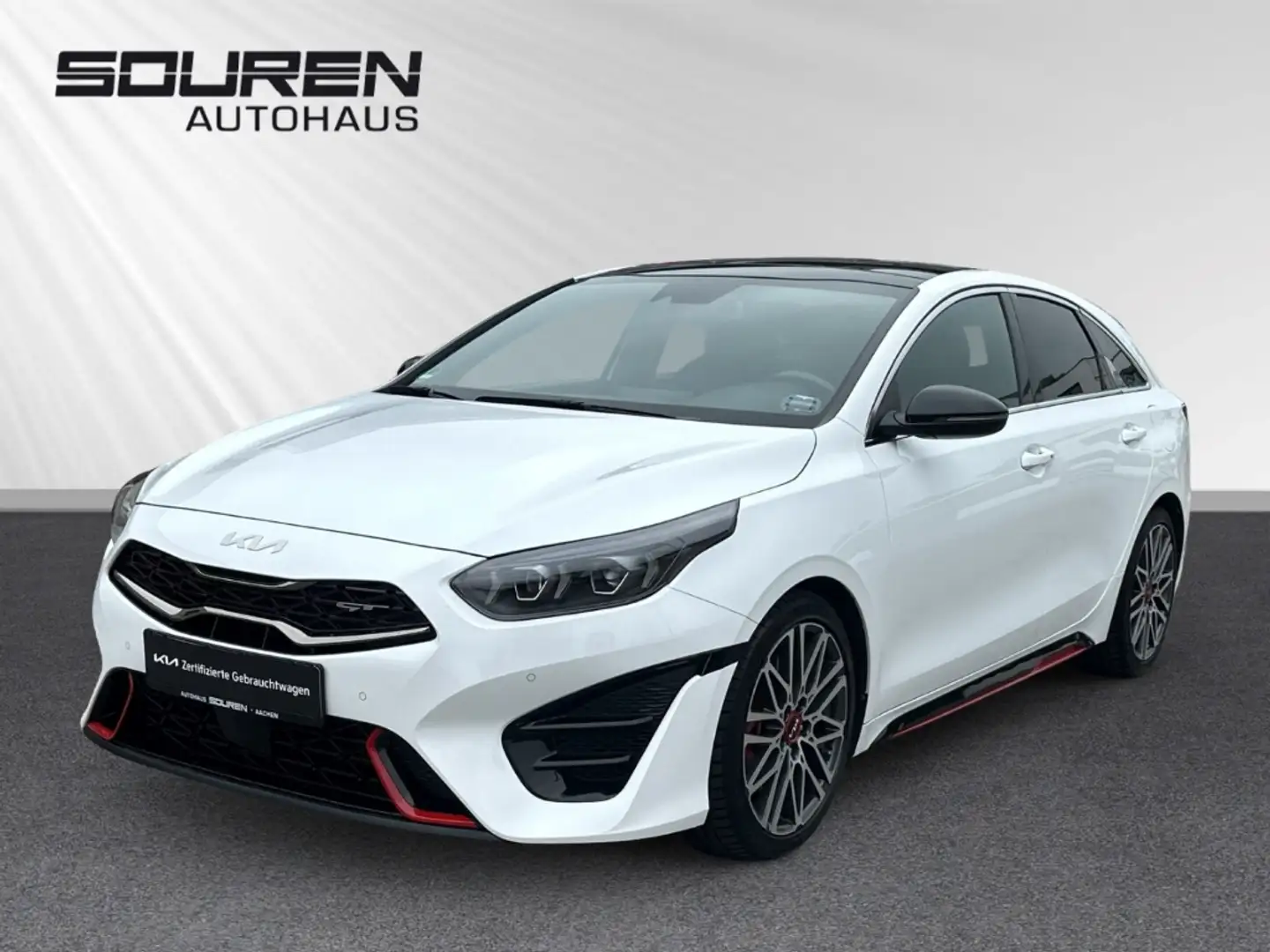 Kia ProCeed / pro_cee'd GT 1.6 T-GDI+El. Panodach+Navi+Leder+Digitales Coc Bílá - 1