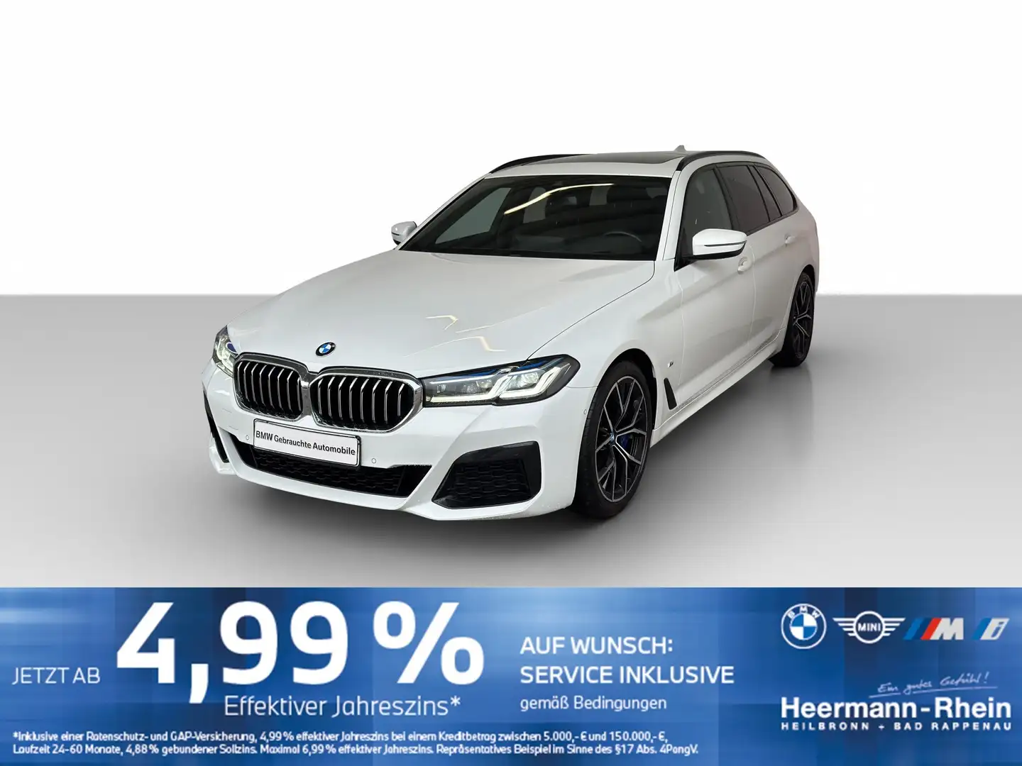 BMW 540 dA xDrive Tour. M Sport LiveCock.Laser.HUD.GD Blanc - 2