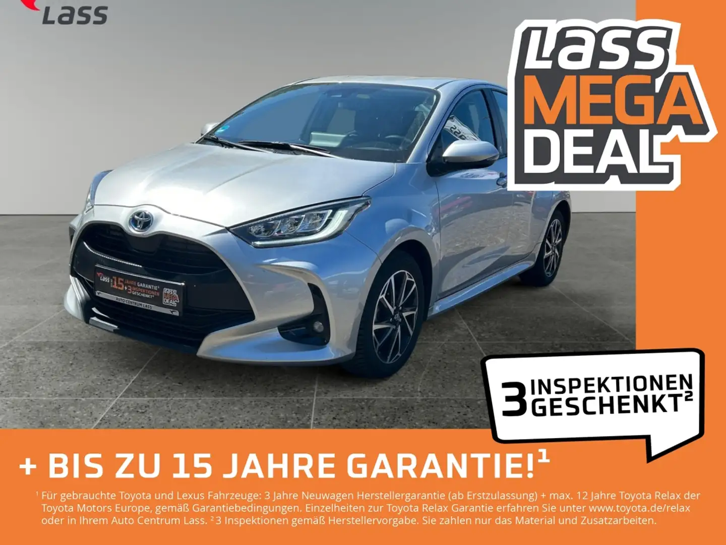 Toyota Yaris 1.5 D Team Deutschland NAVI+KLIMA+RÜCKFAHRK Silver - 1