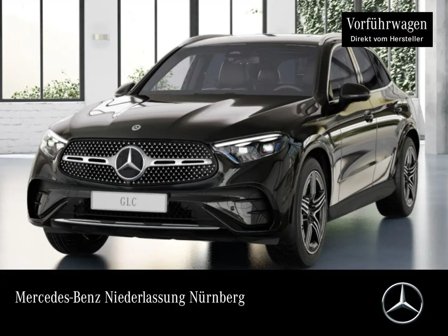 Mercedes-Benz GLC 200 4M AMG+360+AHK+TOTW+KEYLESS+9G Schwarz - 1