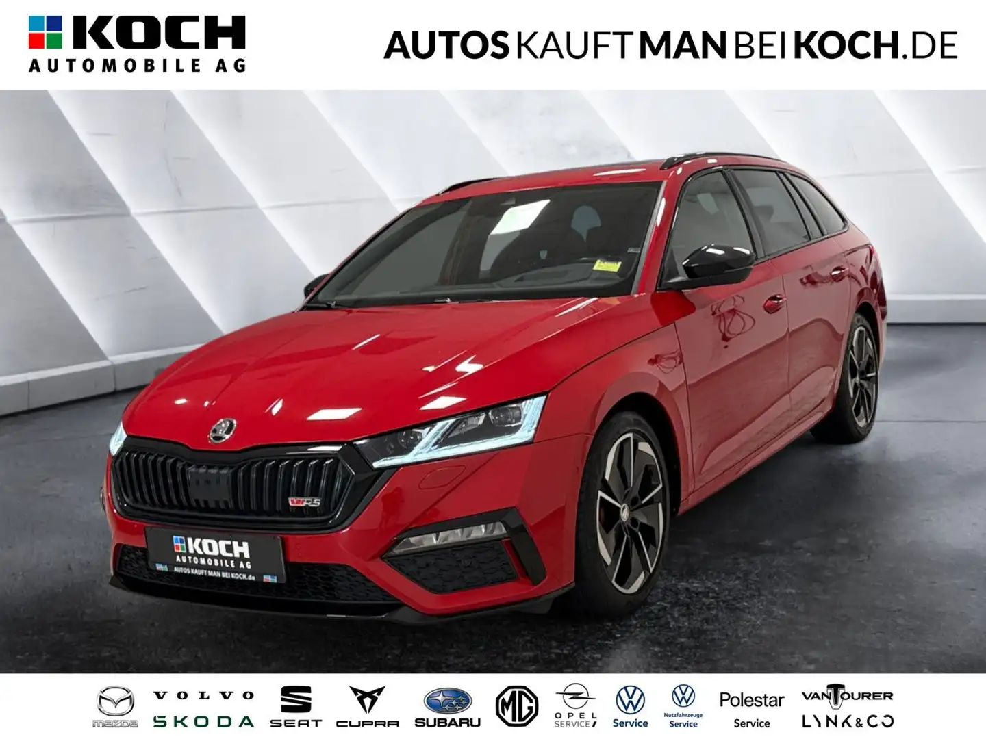 Skoda Octavia Combi 2.0 TDI RS 4x4 STANDHZG AHK PANO LED Rosso - 1