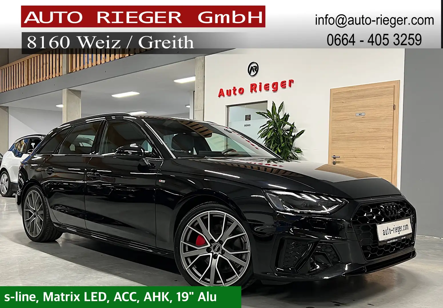 Audi A4 Avant 40 TDI quattro S line Competition ACC AHK Schwarz - 1