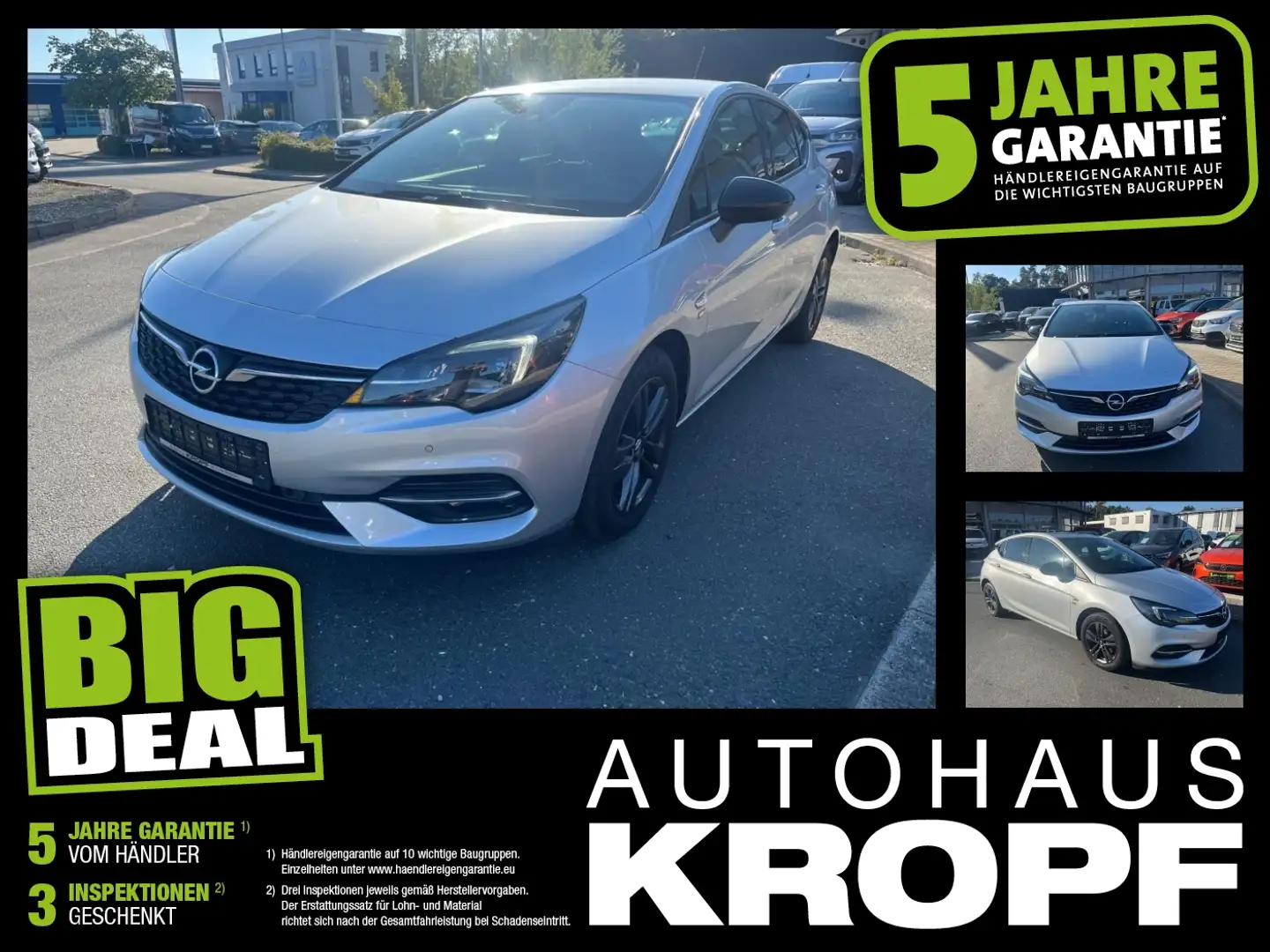 Opel Astra K 1.2T 2020 ab Fin. ab 2,99% LED+SHZ+Klima Argent - 1