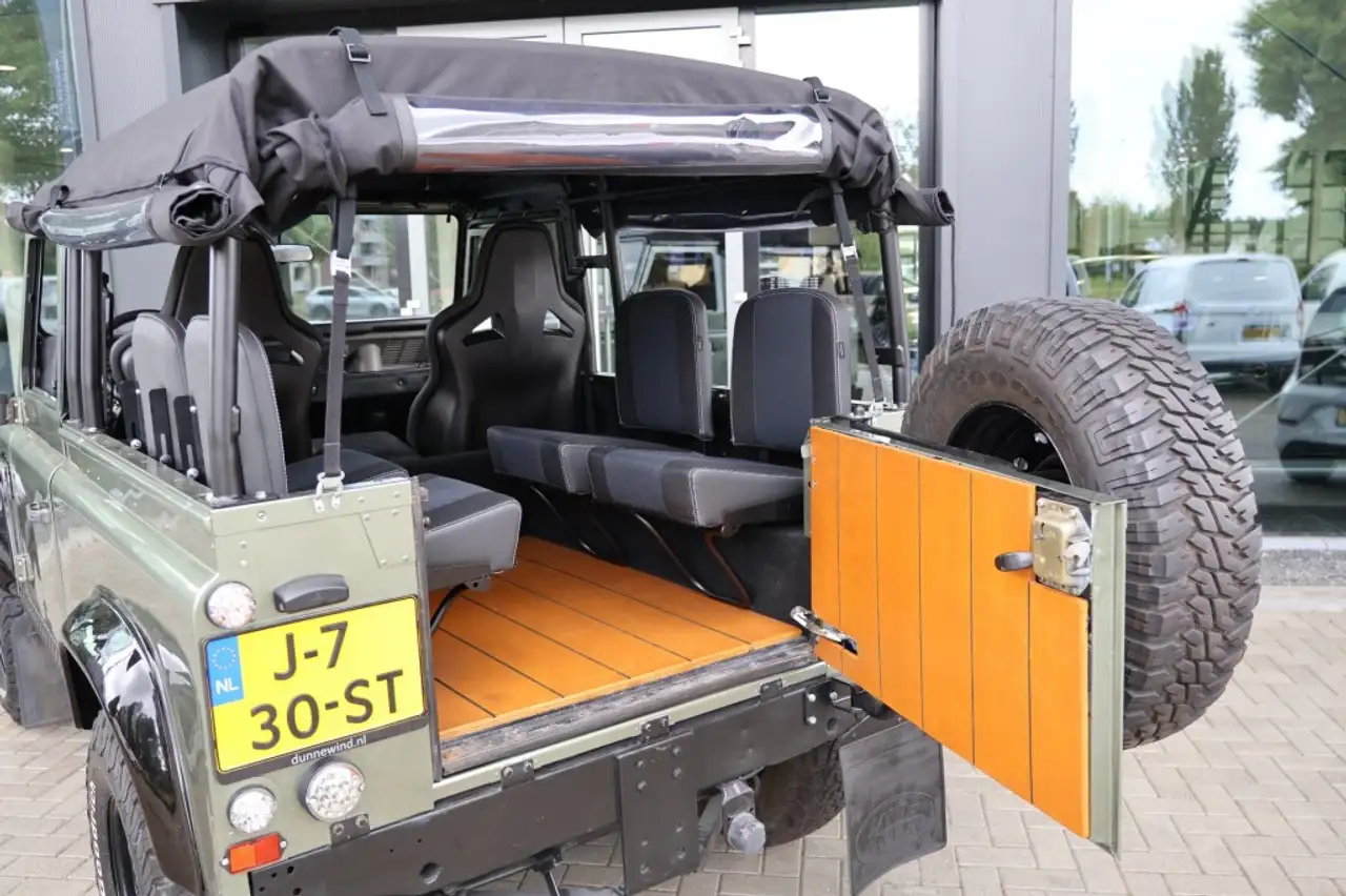 Land Rover Defender 90*BENZINE*SOFTTOP*EXMOOR*PANGEA GREEN*TOP STAAT*, foto 9