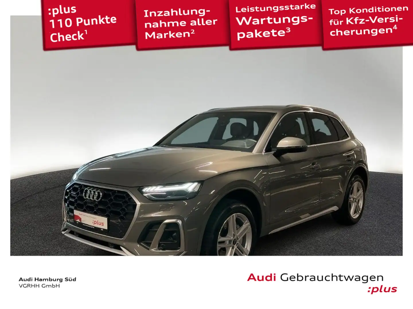 Audi Q5 50 TFSI e S line qu. S tronic 2xS LINE/MATRIX Gris - 1