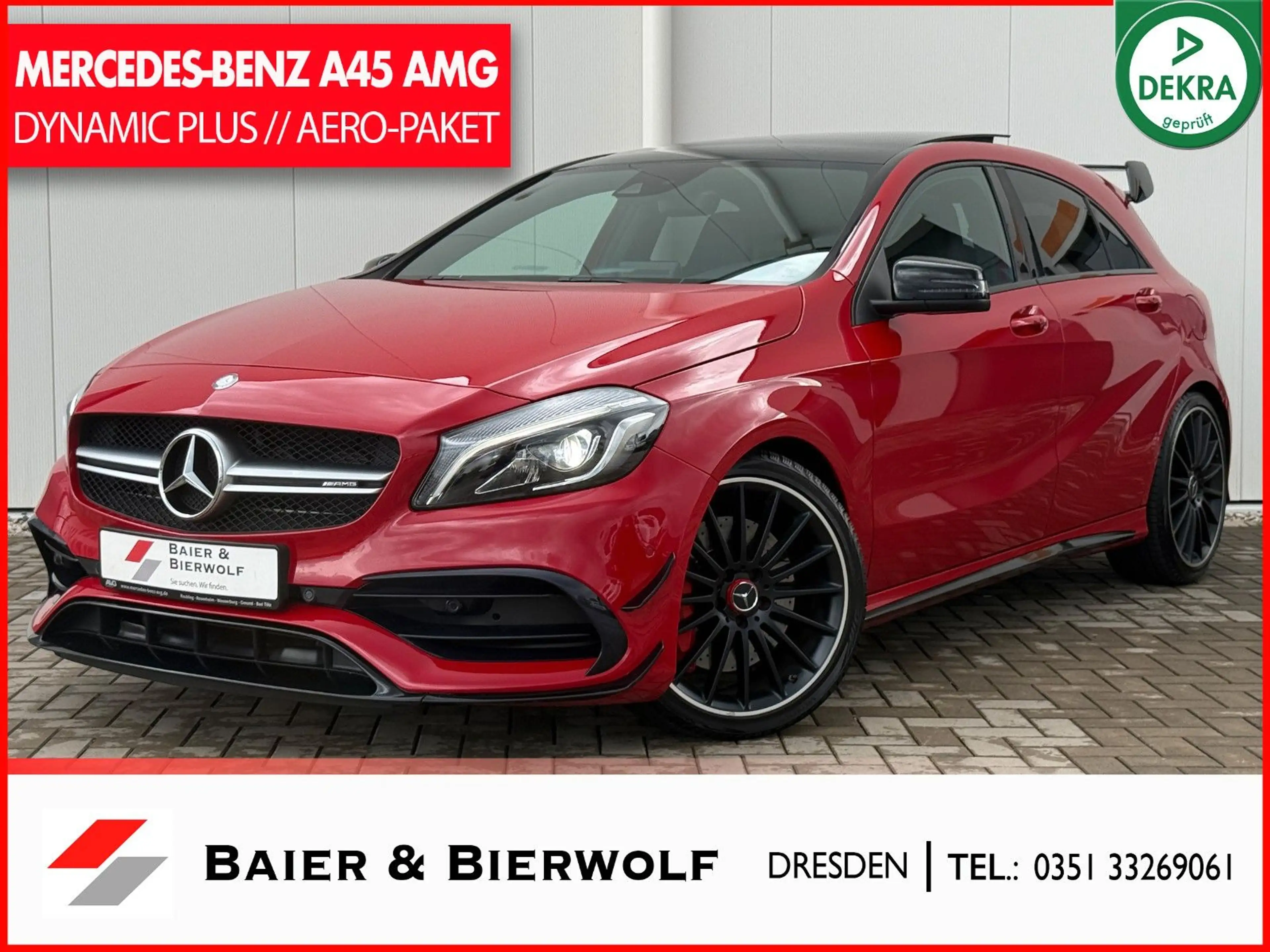 Mercedes-Benz A 45 AMG 4Matic PANO AERO-KIT PERF.-SITZE NIGHT