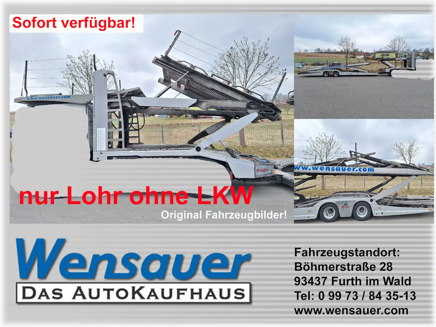 Sonstige Marken NUR LOHR AUFBAU Eurolohr200 C2 -TÜV 03/26 - Autotr Silber - 1