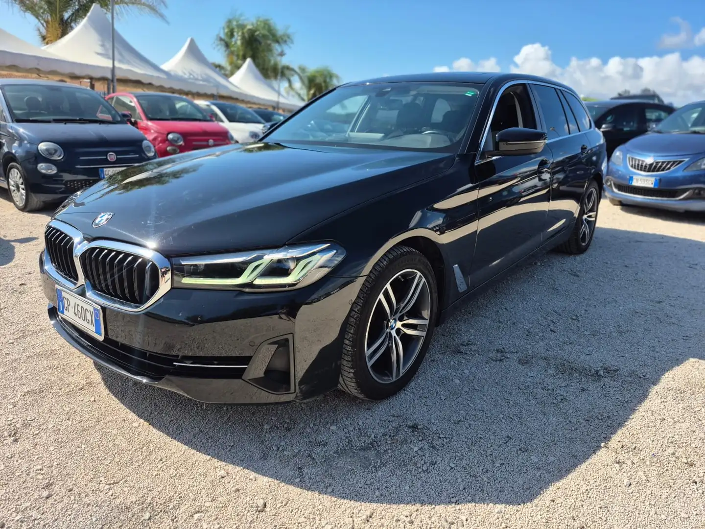 BMW 520 Serie 5 G31 520d Touring mhev 48V Luxury auto Noir - 1