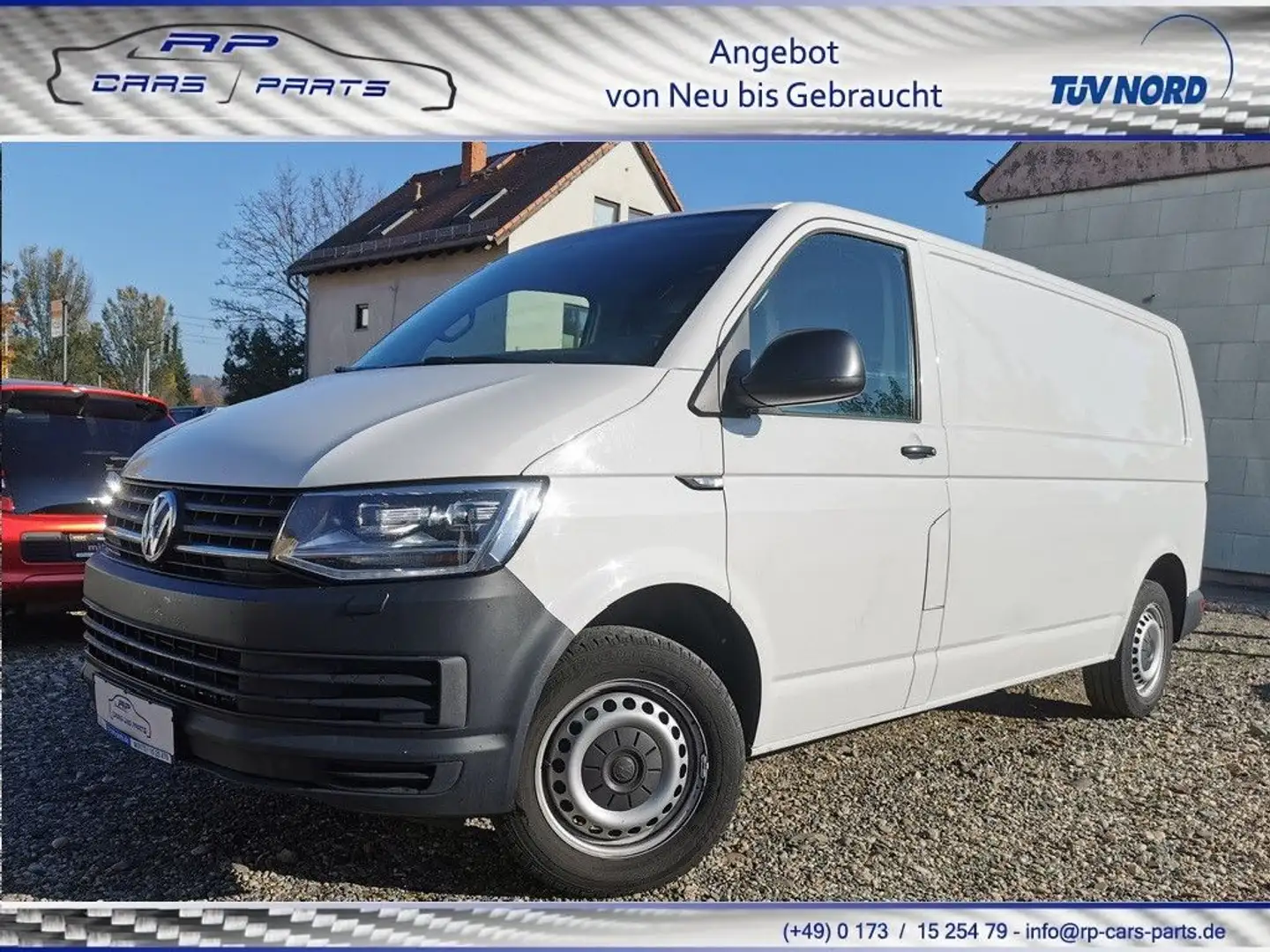 Volkswagen T6 Transporter #lang#LED#DAB#KLIMA#AHK#Steuer Blanc - 1
