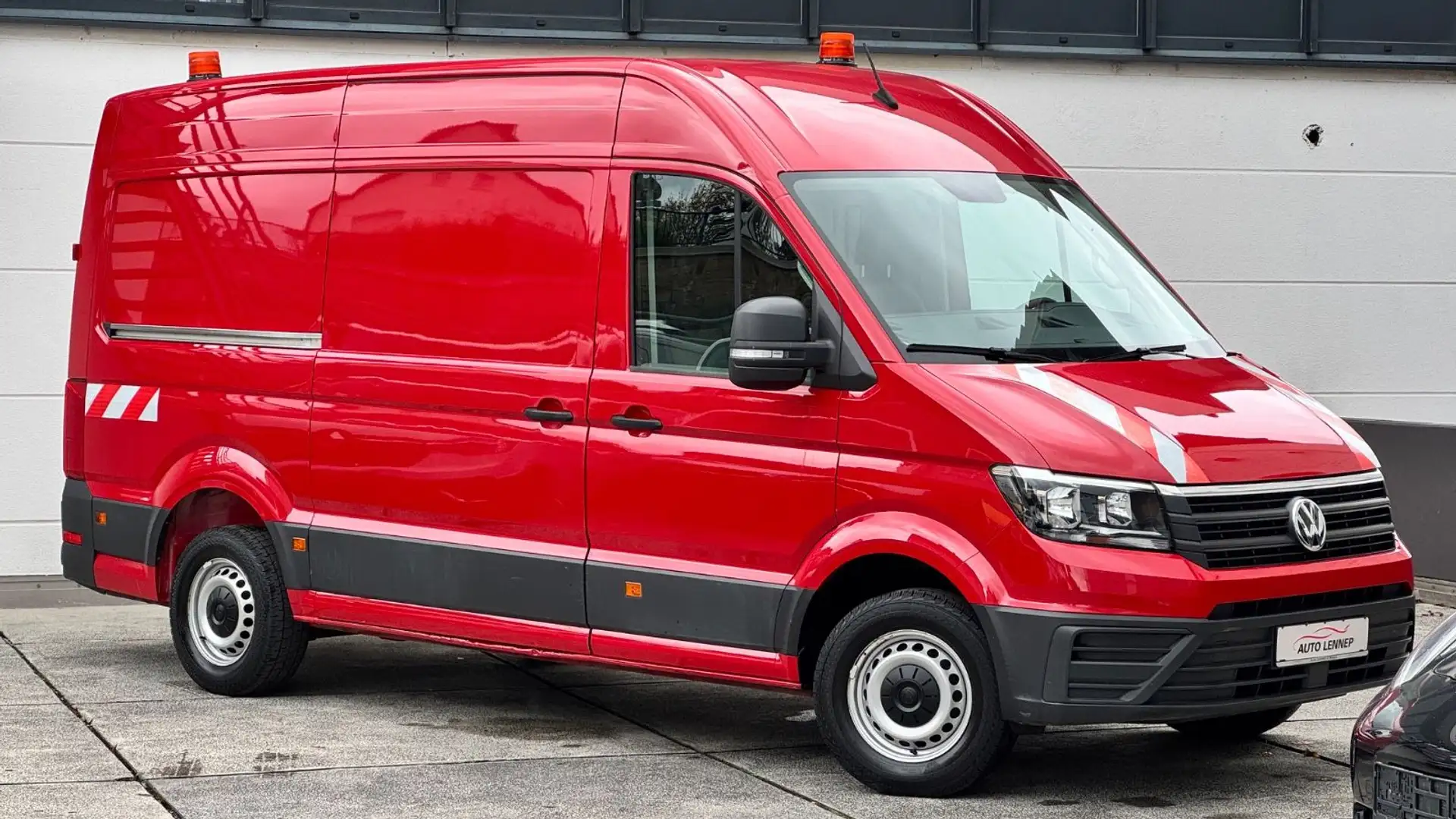 Volkswagen Crafter 35*mittellang Hochdach*L2 H2*AHK*1Hand* Rot - 1
