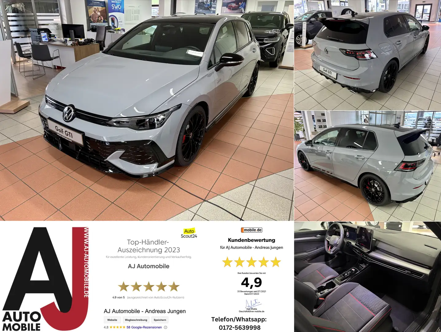 Volkswagen Golf 2.0 TSI 221 kW GTI Clubsport 2.0 TSI 221 kW GTI Cl Grijs - 1