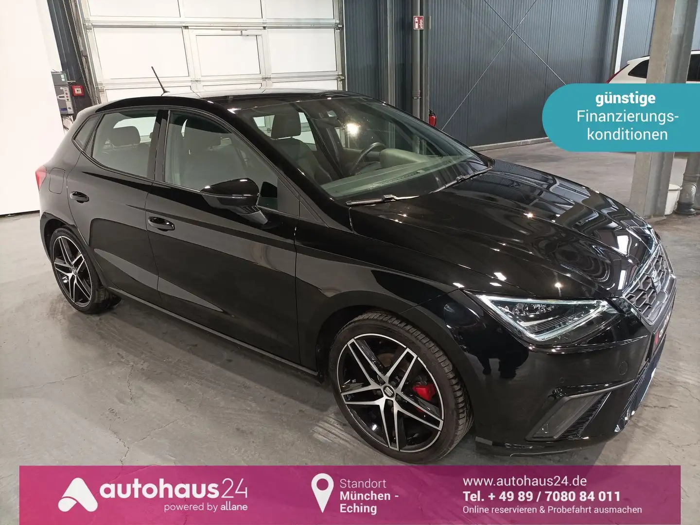 SEAT Ibiza 1.0 TSI FR BEATS LED|Navi|PDC|Kamera Zwart - 1