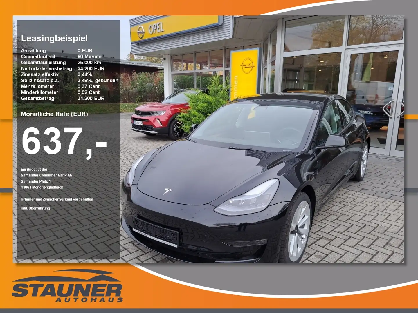 Tesla Model 3 Dual Motor Long Range ACC Auto-Pilot LED Leder Pan Noir - 1