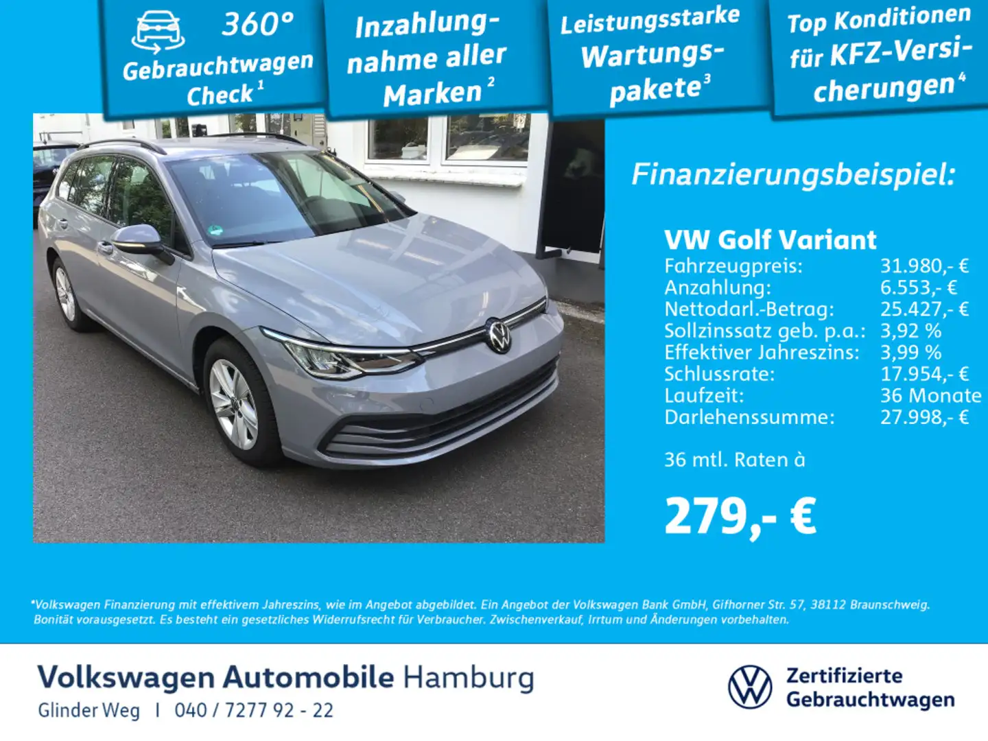 Volkswagen Golf Variant Golf VIII Variant 2.0 TDI DSG Life Standheizung Gris - 1