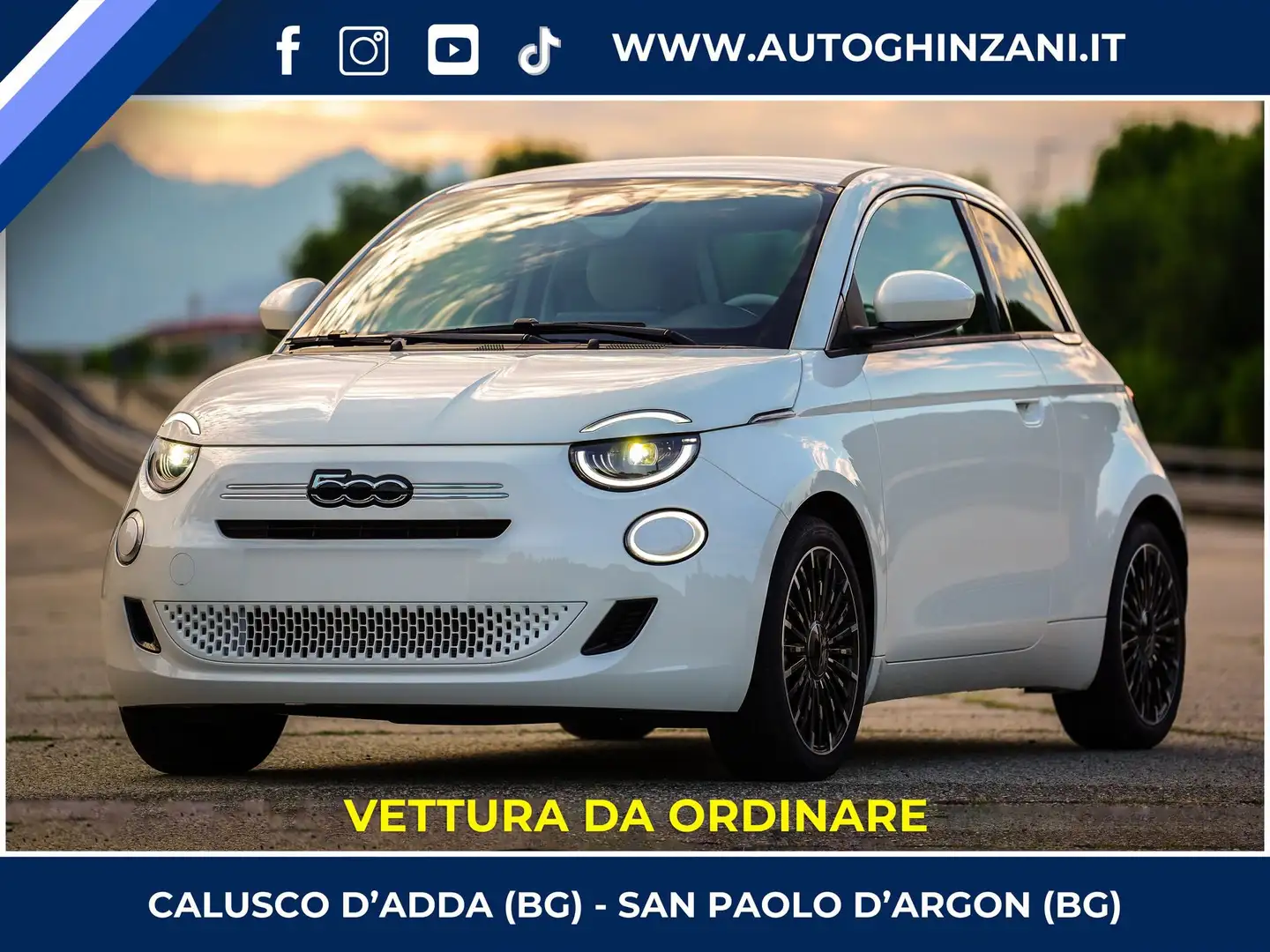 Fiat 500 500 Berlina 1.0 Hybrid Torino Blanc - 1