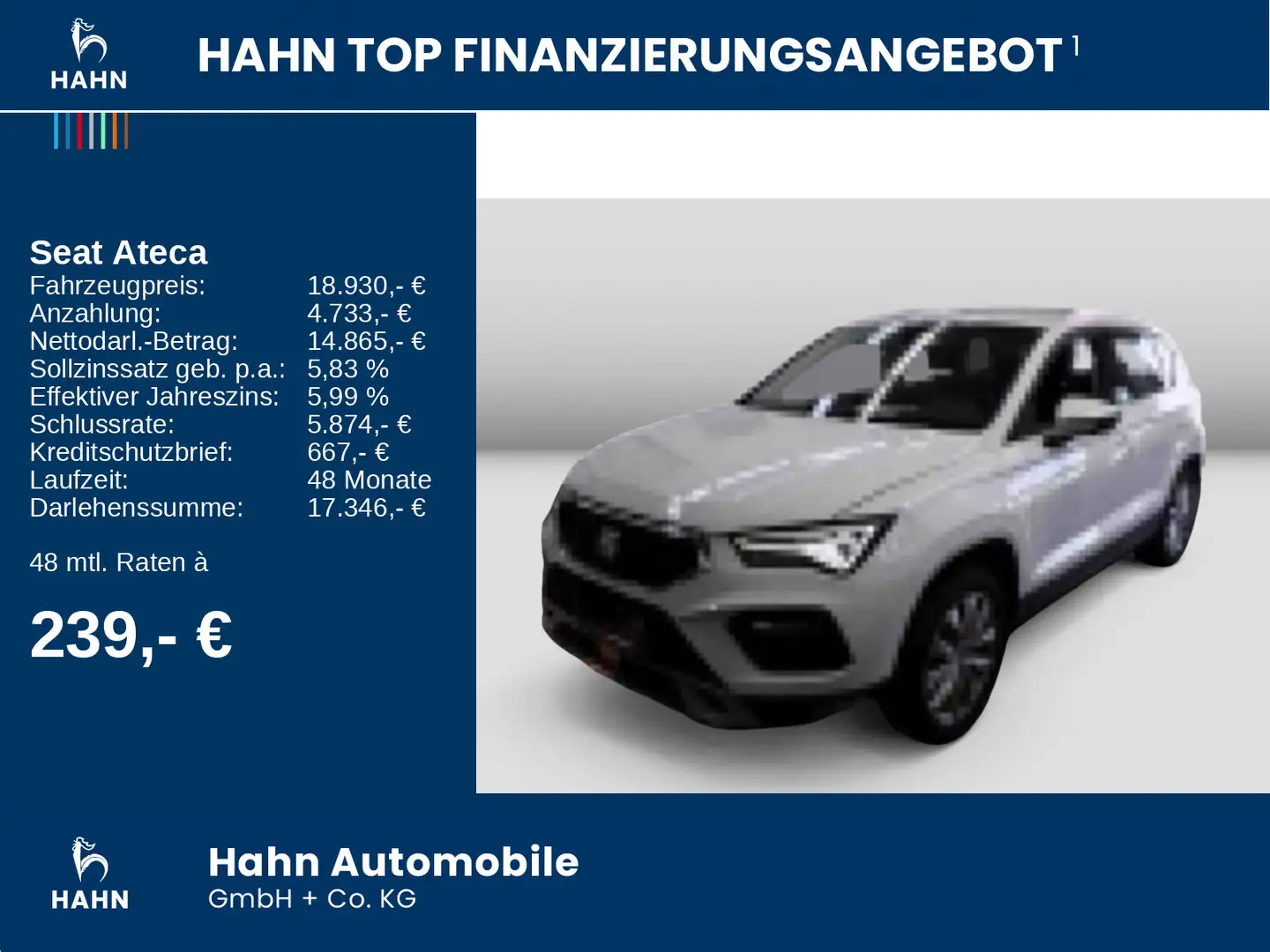 SEAT Ateca 1.0 TSI Style LED Sitzhzg GRA Weiß - 2