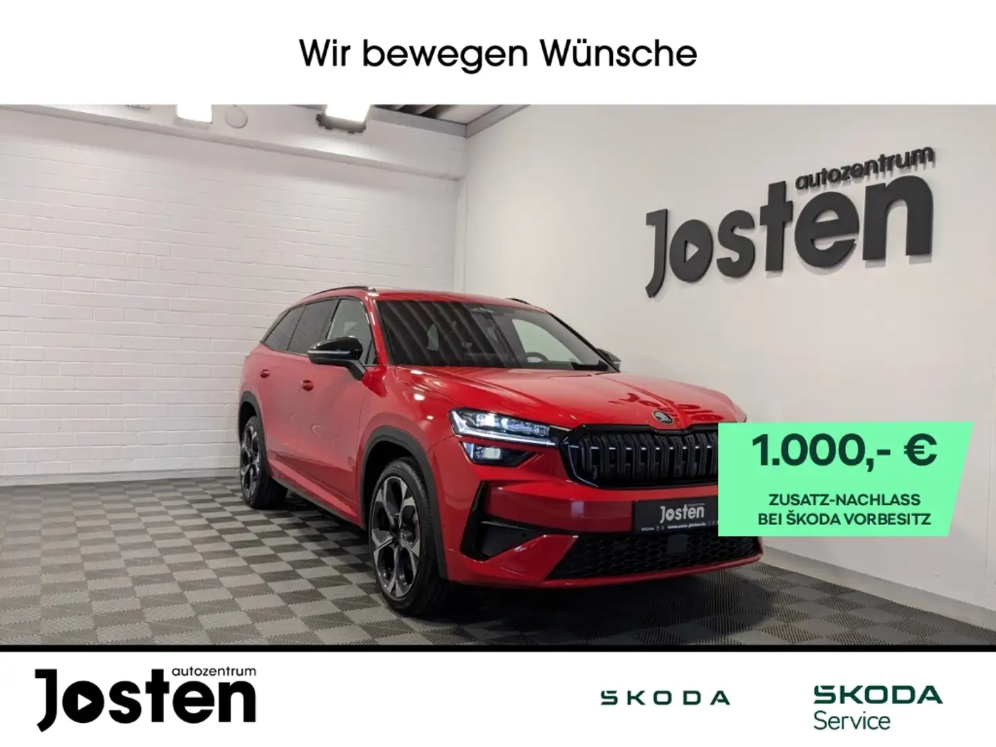 Skoda Kodiaq RS 2.0TSI 4x4 DCC+ FahrAss+ Infotain+ Winter Pano Rood - 1