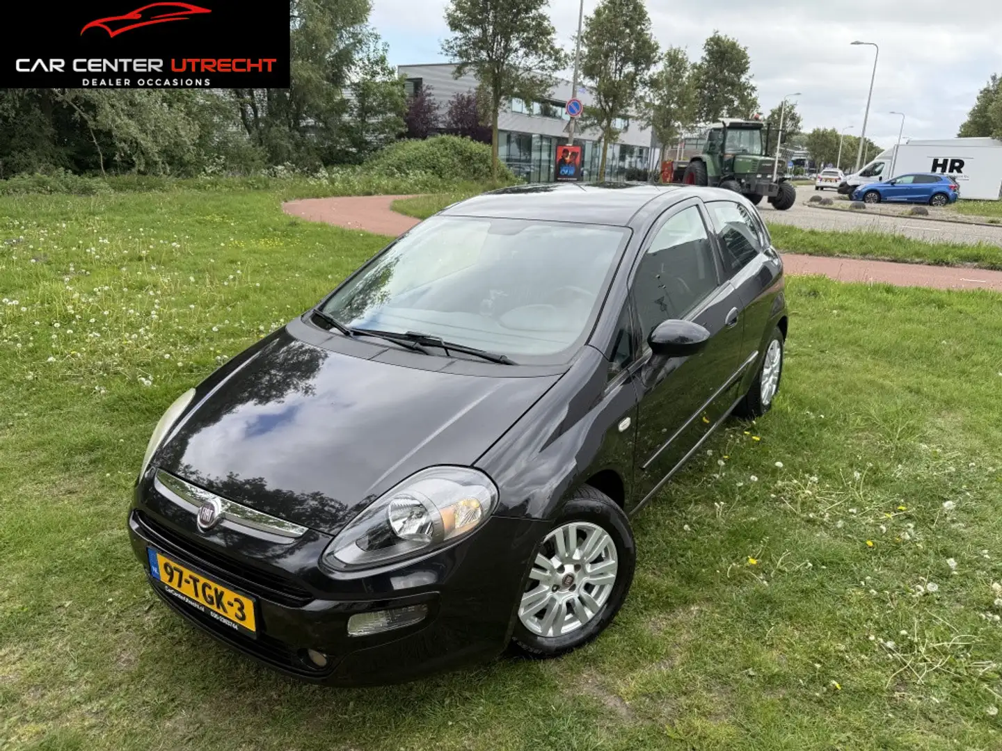 Fiat Punto Evo 1.3 M-Jet Mylife | navi | airco | 3 deurs | Zwart - 1