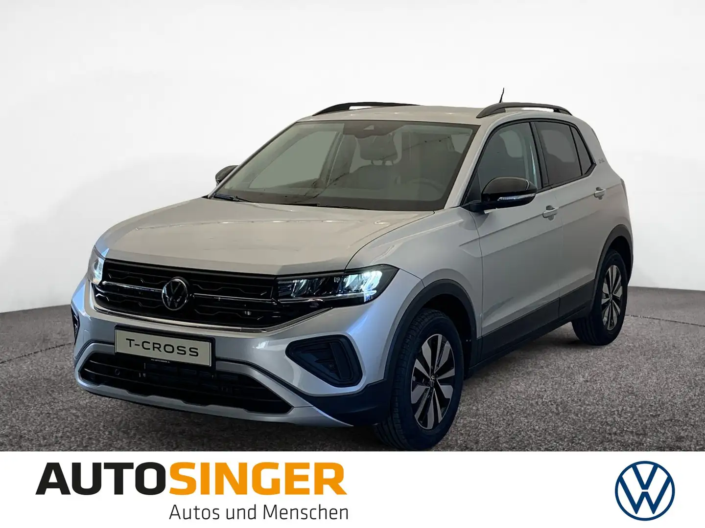 Volkswagen T-Cross GOAL 1.0 TSI DSG AHK*LED*ACC*NAVI*CAM Silber - 1