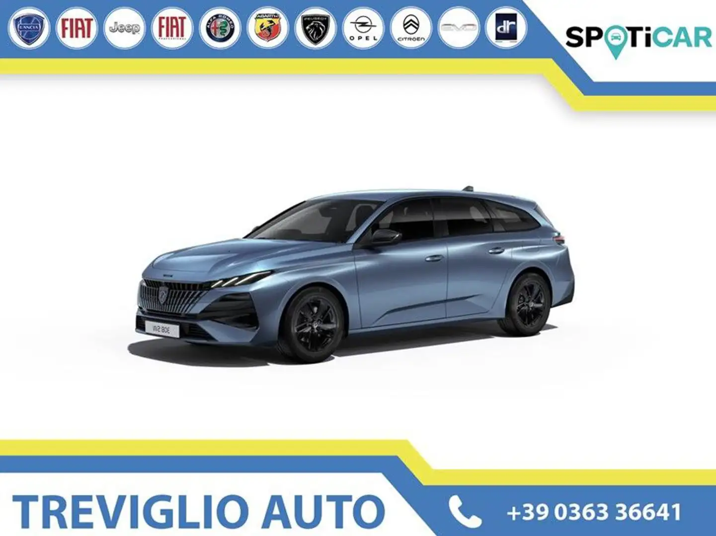 Peugeot 308 Hybrid 145 e-DCS6 SW STYLE+BUSINES+ALLURE+GT+GT EX Blu/Azzurro - 1