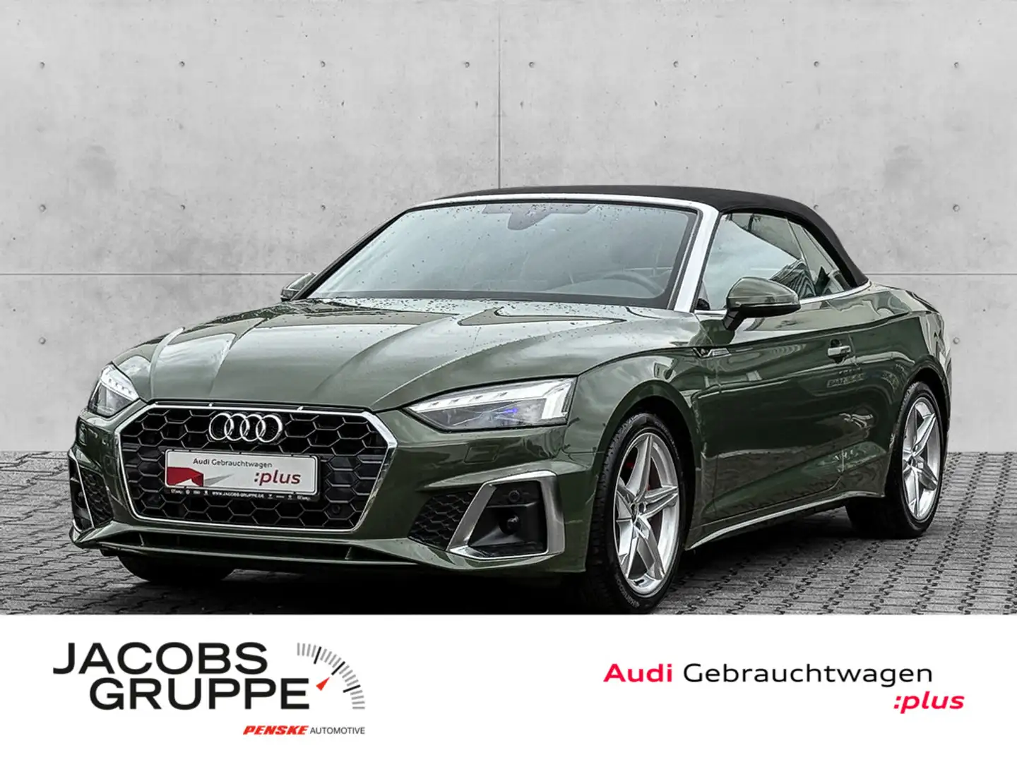 Audi A5 Cabriolet 40 TDI 2x S line AHK/ACC/Matrix/Navi Grün - 1