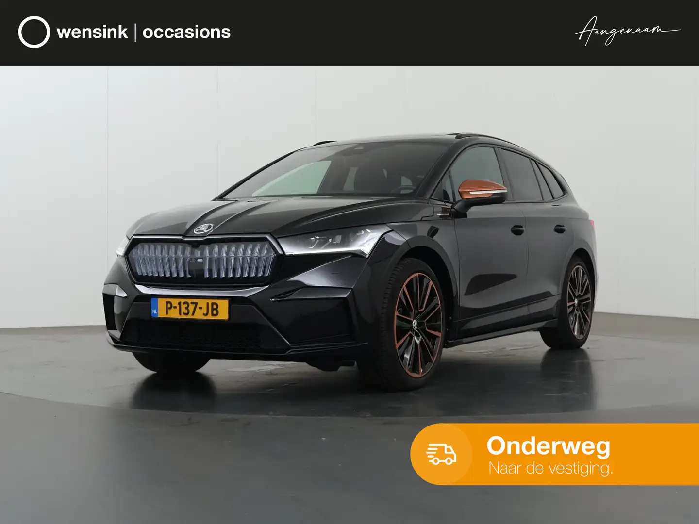 Skoda Enyaq iV 60 Founders Edition Black | SOH 94% | Ele.wegkl Zwart - 1