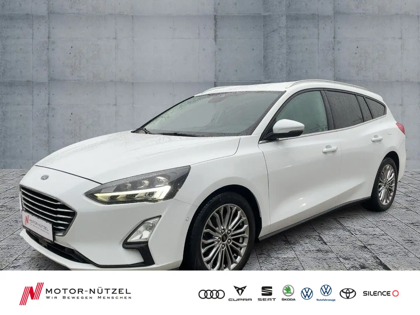 Ford Focus Turnier 2.0 EcoBlue TITANIUM LED+NAVI+B&O Weiß - 1