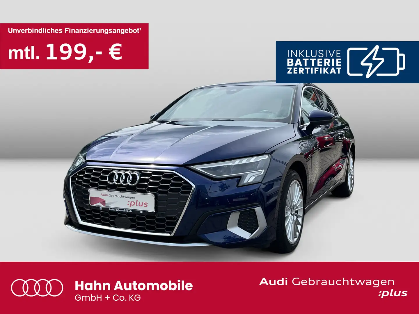 Audi A3 40 TFSIe S tronic advanced LED Cam Blauw - 1