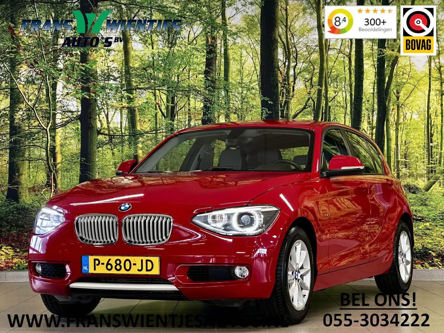 BMW 118 1-serie 118i High Executive | Stoelverwarming | Pa Rood - 1