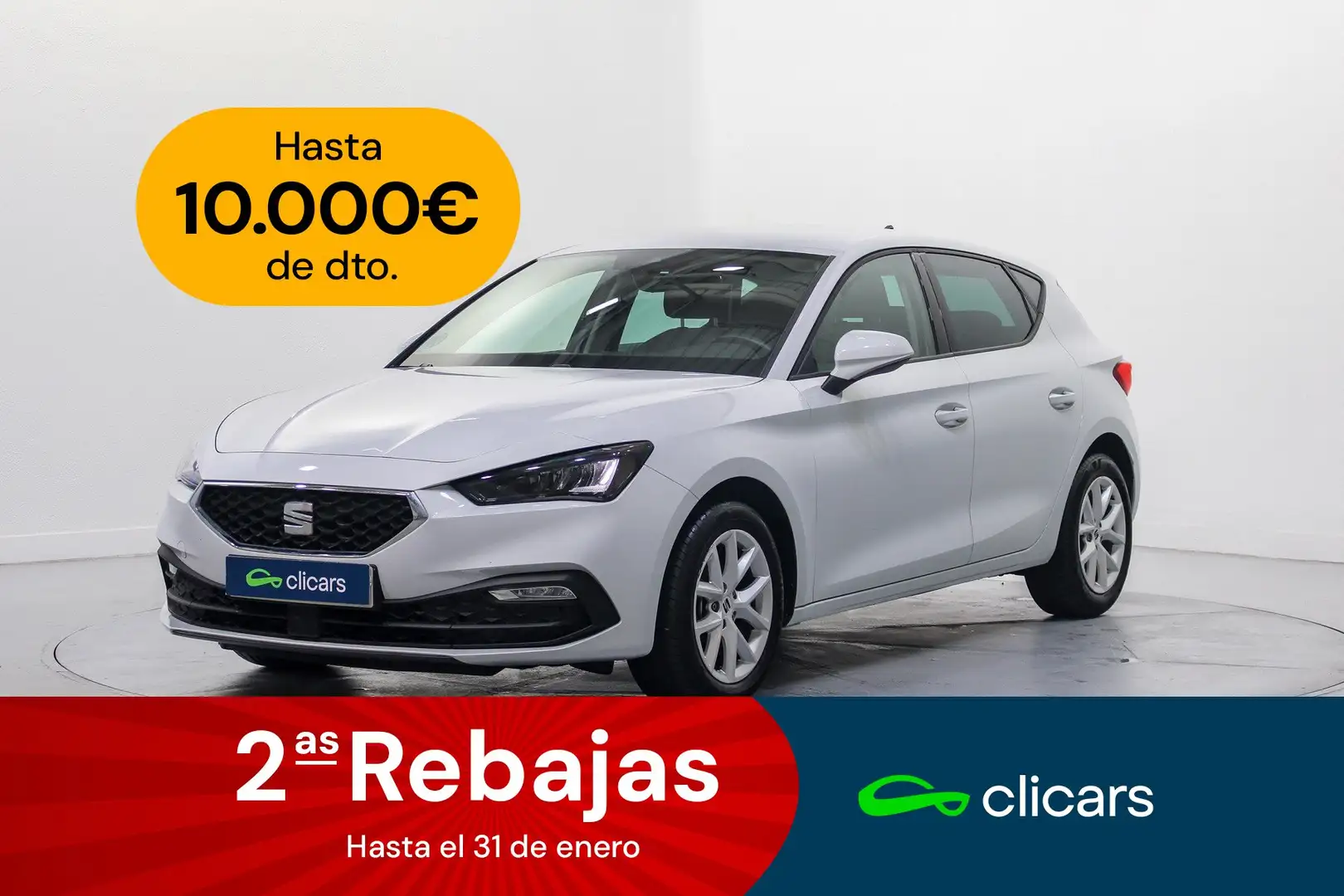 SEAT Leon 1.0 eTSI S&S Style DSG-7 110 Blanc - 1