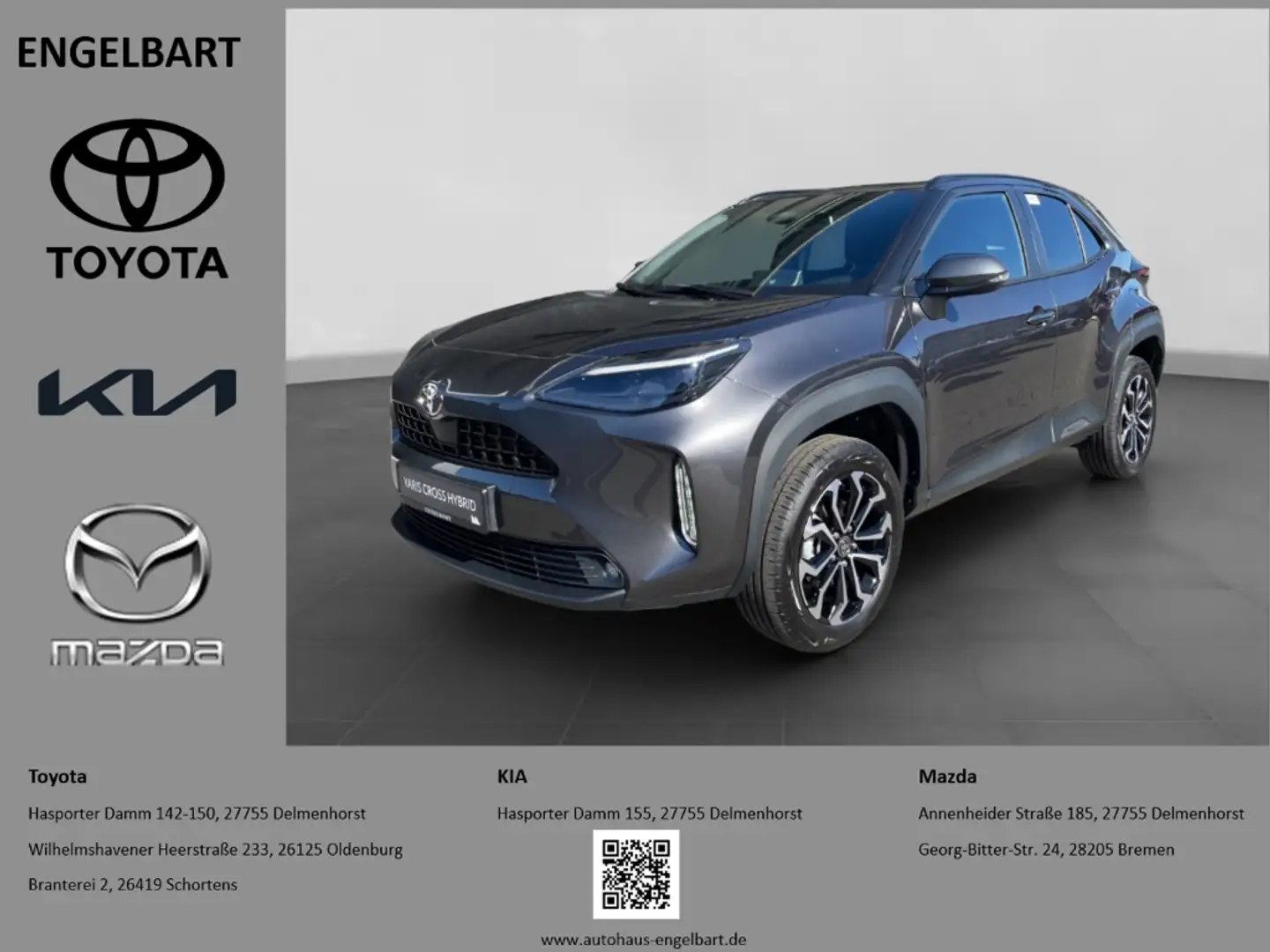 Toyota Yaris Cross 1.5 Hybrid Teamplayer Winter Paket Keyless SHZ Grijs - 1