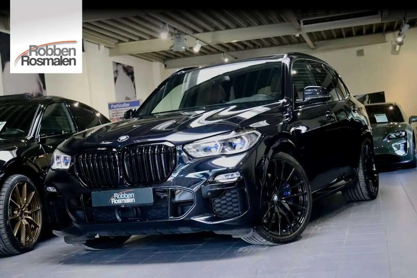 BMW X5 xDrive45e M Sport| PANO| LASER| HK| HUD| TrkHk|BTW Zwart - 1