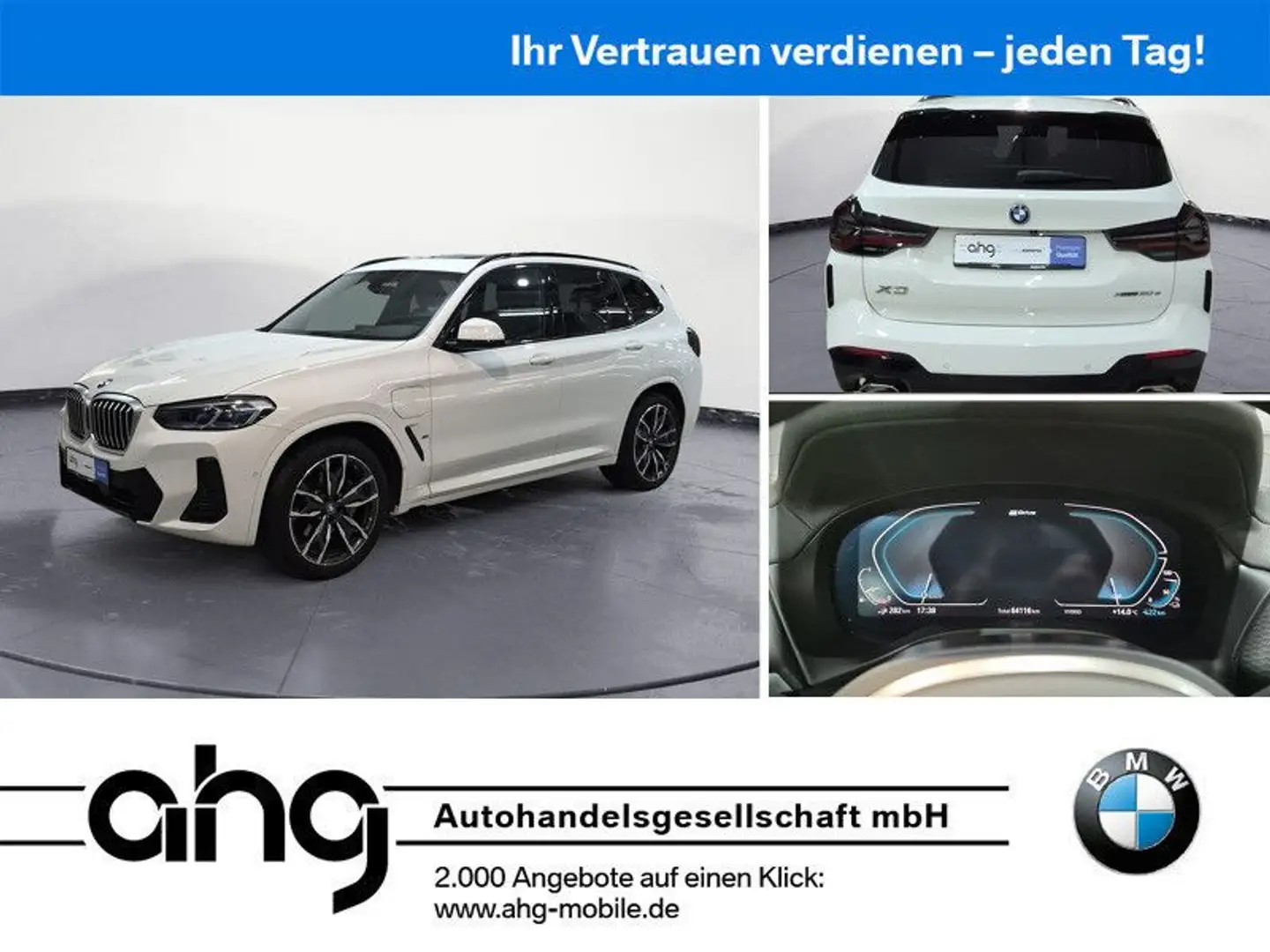 BMW X3 xDrive30e M Sportpaket Innovationsp. HIFI Weiß - 1