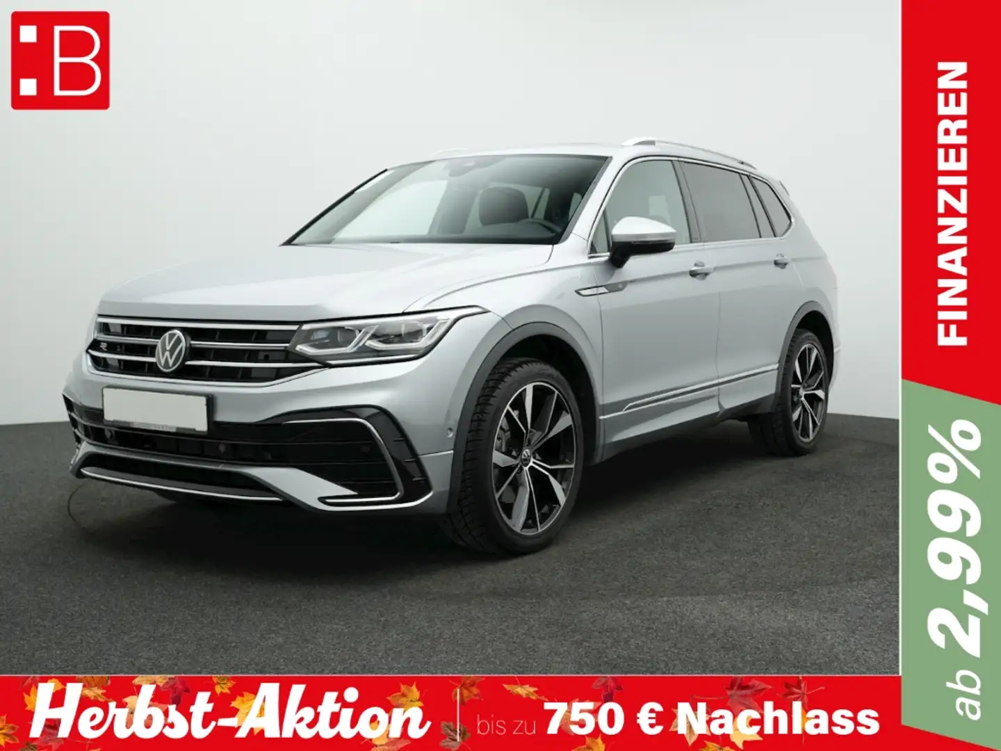 Volkswagen Tiguan Allspace 2.0 TSI DSG 4Mo. R-Line 7-S. PANO 20 MISANO KAMERA Silber - 1