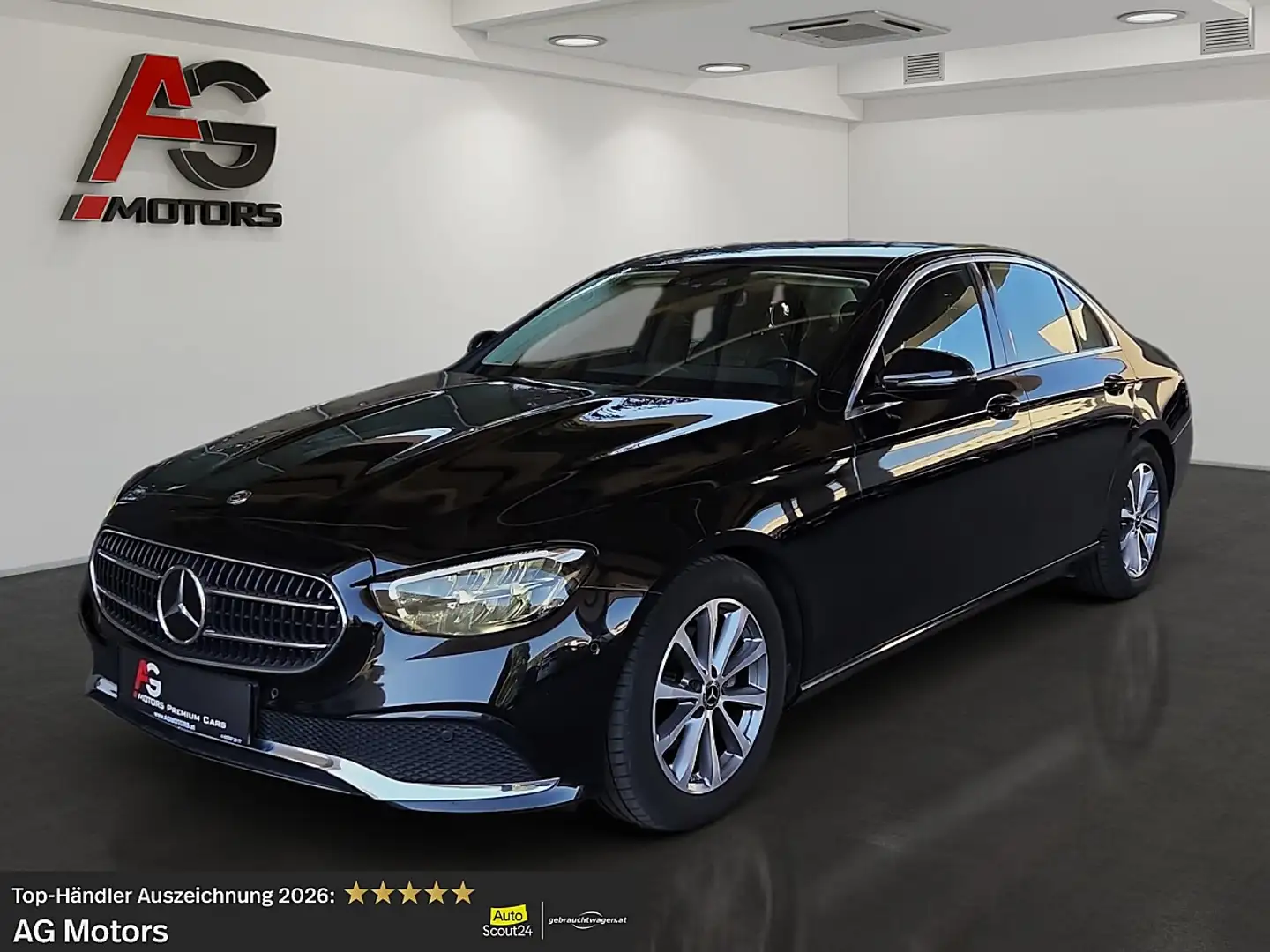 Mercedes-Benz E 200 d Avantgarde Aut. /Navi/Kamera/HUD/Leder/1.Besitz Schwarz - 1