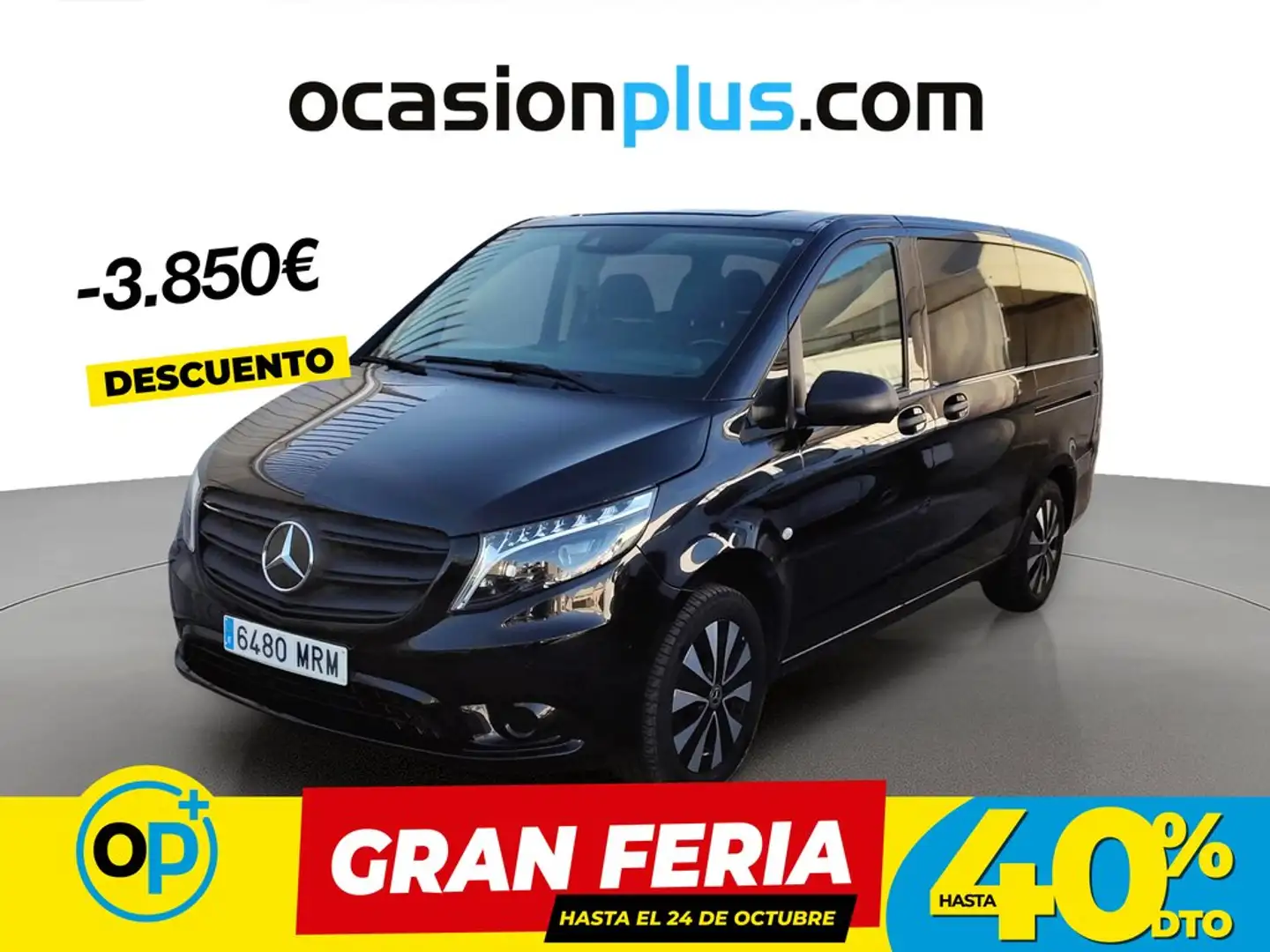 Mercedes-Benz Vito Tourer 116 CDI Pro Larga 9G-Tronic Negro - 1