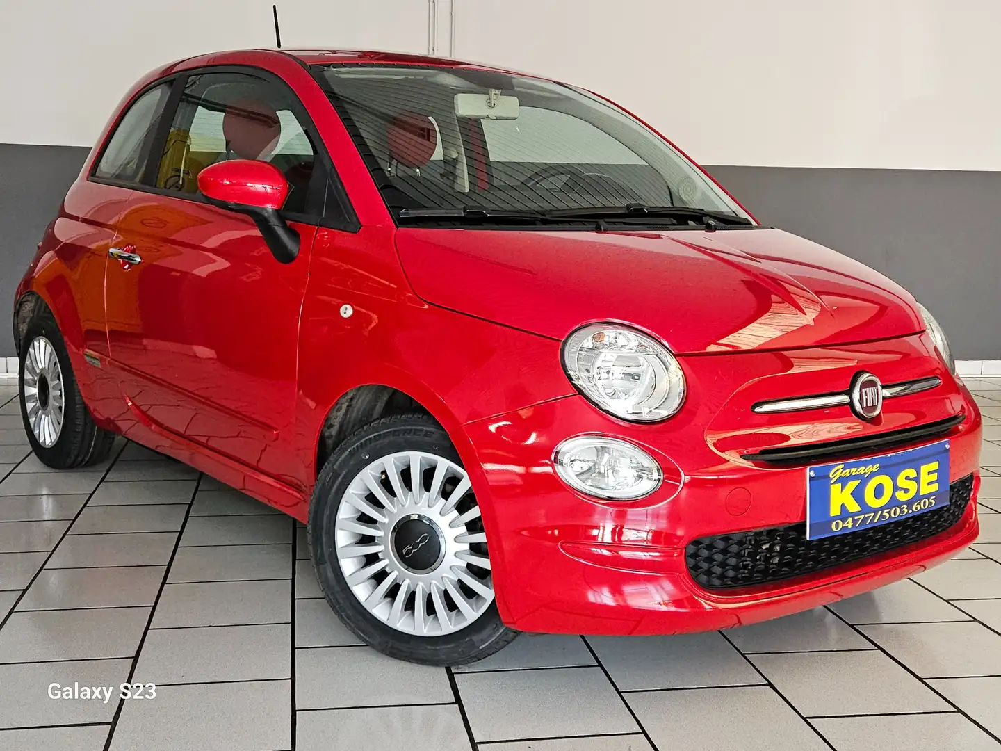 Fiat 500 0.9 T TwinAir BLUETOOHT USB CLIMATISATION CAR-PASS Rood - 1