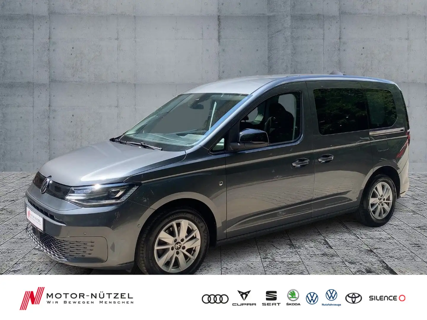 Volkswagen Caddy 2.0 TDI LED+2xPDC+GRA+SHZ+16"LM+AHK Grijs - 1