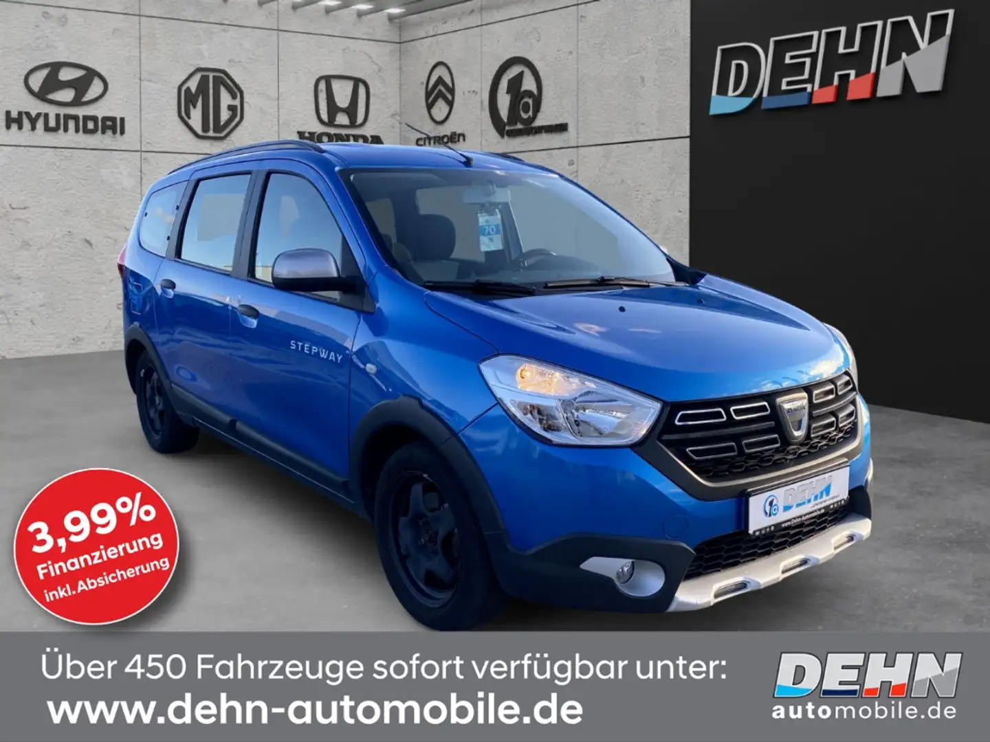 Dacia Lodgy 1.3 TCe Stepway 7 Sitz. Kamera SHZ Navi DAB Blau - 1