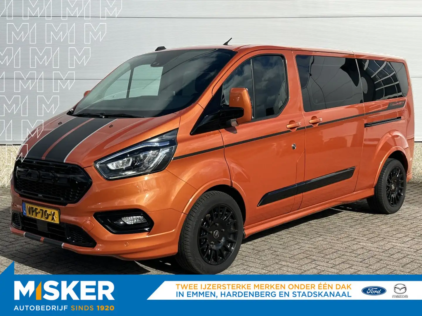 Ford Transit Custom 320 2.0 TDCI L2H1 Sport 185PK AUTOMAAT! DC DUBBELC Orange - 1