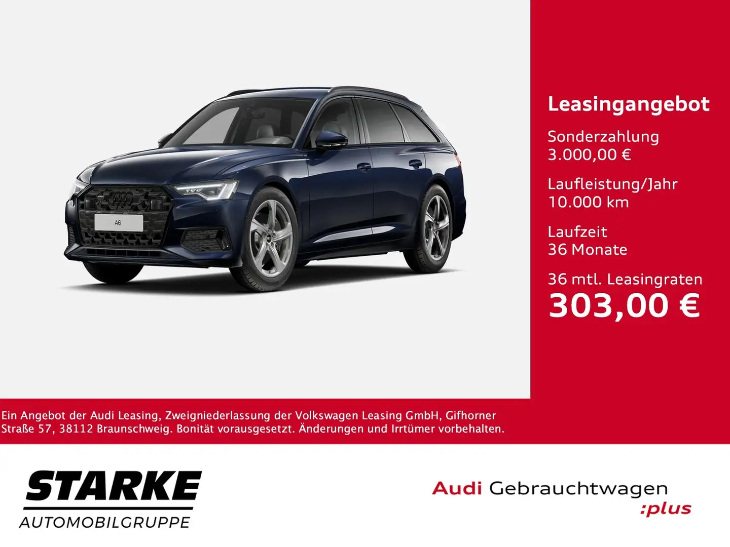 Audi A6 Avant 45 TDI S tronic quattro NaviPlus Matrix A... Blau - 1